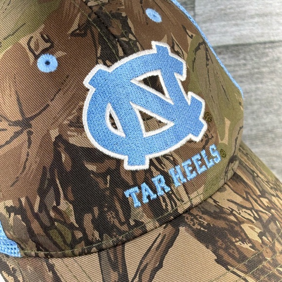 North Carolina Tar Heels Camo Blue Mesh Snapback Captivating Headgear Hat Cap - Picture 5 of 13